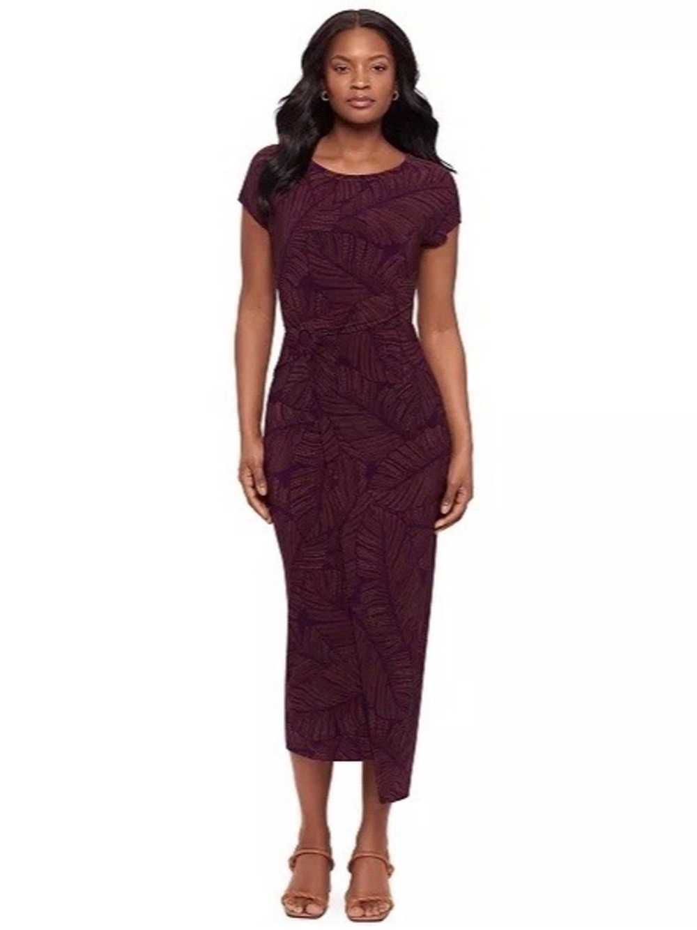 NWT Body by Miraclesuit Women’s Large Anthurium Loki Wrap Front Shaping Dress